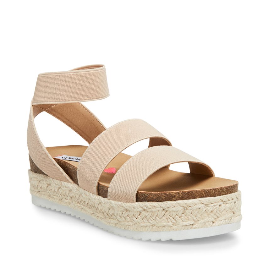 Light Brown Steve Madden Jkimmie Kids' Platform Sandals | PH 4520OGJ